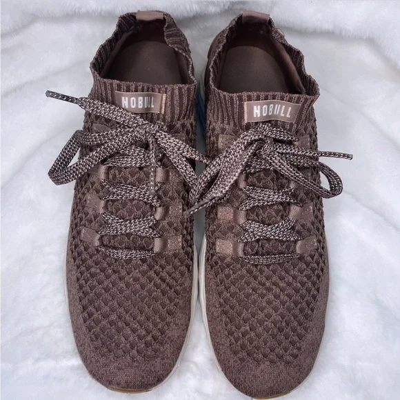 NOBULL Men’s Espresso Knit Runner Sneakers Size 12.5 - Picture 4 of 13